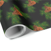 Holiday Evergreen pine cone patroon - Cadeaupapier (Rol Hoek)