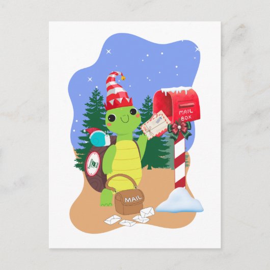 Holiday Express Snail Mail by Turtle Briefkaart (Voorkant)