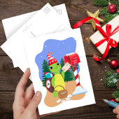 Holiday Express Snail Mail by Turtle Briefkaart