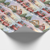 Holiday Express Wrapping Paper – Christmas Village Cadeaupapier (Hoek)