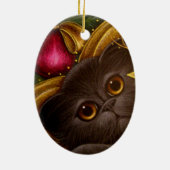 HOLIDAY FAIRY PERSIAN CAT Ornament (Achterkant)
