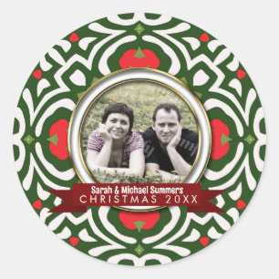 Holiday Family Friends Keepsake Memento Gift Ronde Sticker
