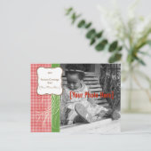 Holiday Fancy Photo Card Feestdagenkaart (Staand voorkant)
