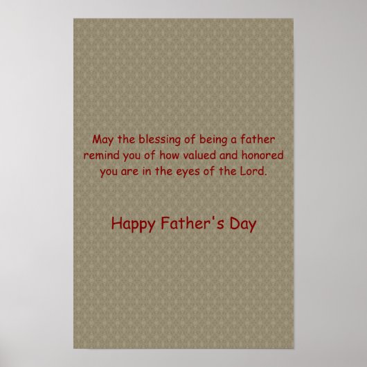 Holiday ~ Father's Day ~ Blessed Poster (Voorkant)