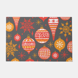 Holiday Faux Knit Pattern kerst op maat Deurmat