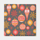 Holiday Faux Knit Pattern kerst op maat Magneet (Voorkant)