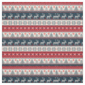 Holiday Faux Knit Pattern Kerstmis Stof (Swatch)