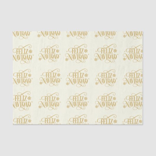 Holiday Feliz Navidad Tissue Paper Tissuepapier (Voorkant)