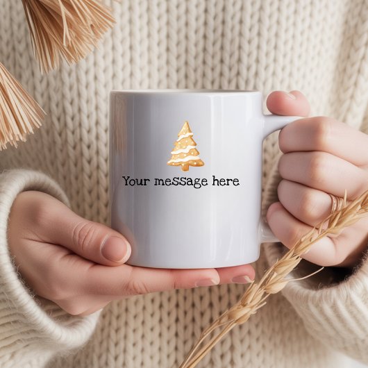 Holiday Festive Mug with Custom Text for Mom & Dad Koffiemok