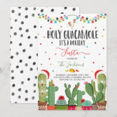 Holiday Fiesta Party nodigt Heilige Guacamole Part Kaart (Voorkant / Achterkant)