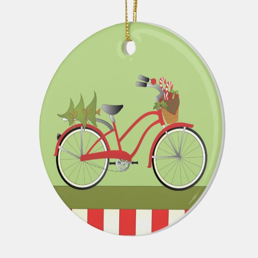 Holiday-fiets Keramisch Ornament (Links)