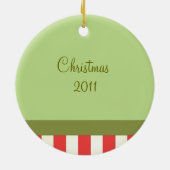 Holiday-fiets Keramisch Ornament (Achterkant)