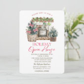 Holiday Fireplace Open House Kaart (Staand voorkant)