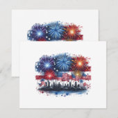 Holiday Firework Classic Informatiekaartje (Voorkant / Achterkant)