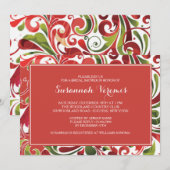 Holiday Flair Bridal Shower Kaart (Voorkant / Achterkant)