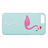Holiday Flamingo iPhone 7 in turquoise Case-Mate iPhone Case (Achterkant (Horizontaal))