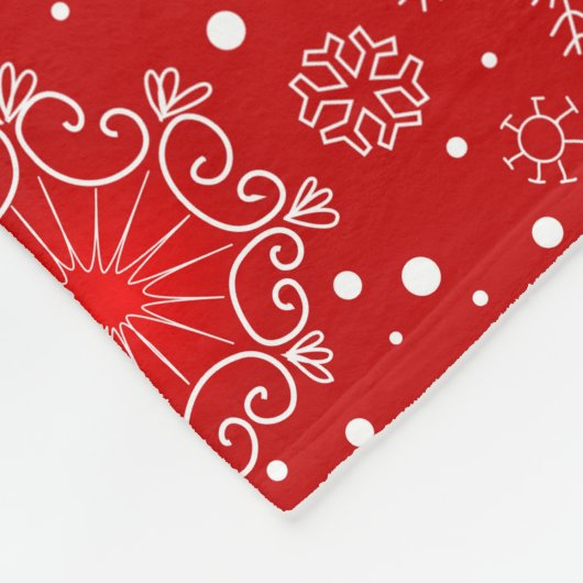 Holiday Fleece Throw Blanket Deken (Hoek)