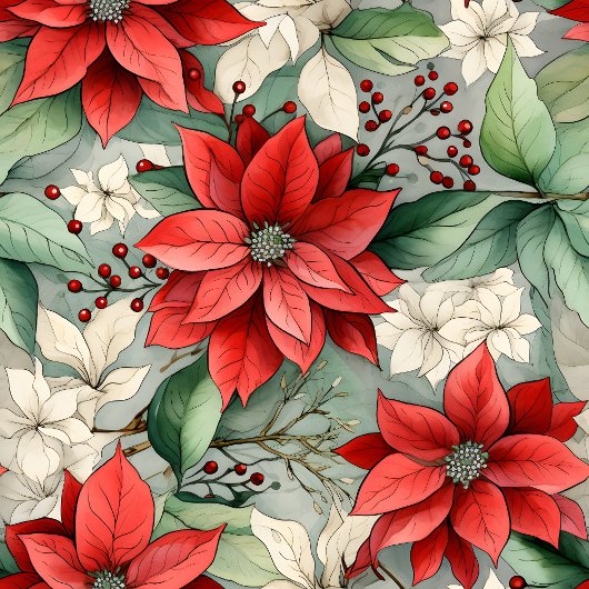 Holiday Floral Blanket Red Poinsettia Cozy Throw Fleece Deken