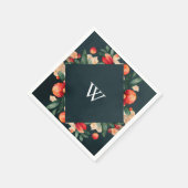 Holiday Floral en Berry Dellarobbia Lijst Servet (Hoek)