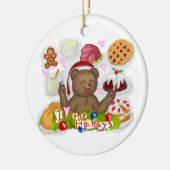 Holiday Food Keramisch Ornament (Links)