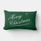 Holiday Forest Green Christmas  Lumbar Cushion Kussen (Voorkant)