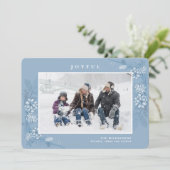 HOLIDAY FOTO CHRISTMAS | Bossen Feestdagenkaart (Staand voorkant)