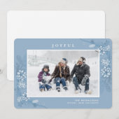 HOLIDAY FOTO CHRISTMAS | Bossen Feestdagenkaart (Voorkant / Achterkant)