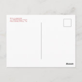 HOLIDAY FOTO CHRISTMAS | Merry Red Pset Briefkaart (Achterkant)