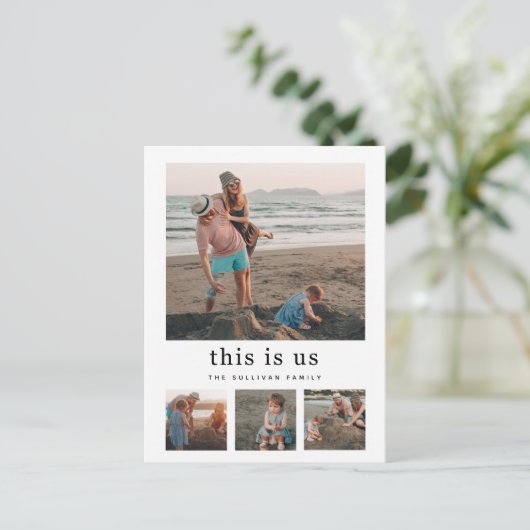 Holiday Foto Collage Dit is ons Briefkaart (Staand voorkant)