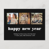 Holiday Foto Collage Modern Feestdagenkaart (Voorkant)