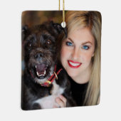 Holiday Foto Keramisch Ornament (Rechts)