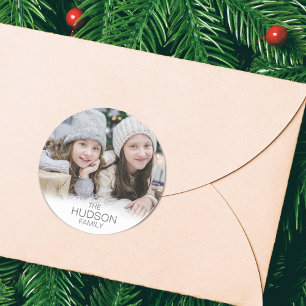 Holiday Foto Ronde Sticker