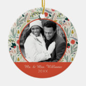 Holiday Foto | Vaste kerstfeestdagen Keramisch Ornament (Voorkant)