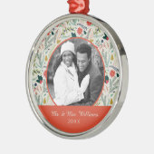 Holiday Foto | Vaste kerstfeestdagen Metalen Ornament (Links)