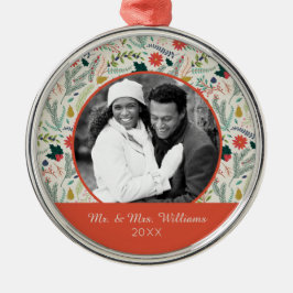 Holiday Foto | Vaste kerstfeestdagen Metalen Ornament