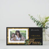 Holiday-fotokaart Vrede Feestdagenkaart (Staand voorkant)