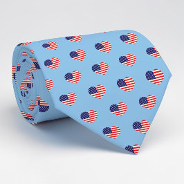 Holiday - Fourth of July American Flag Necktie Stropdas