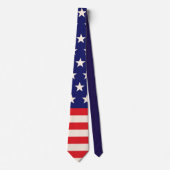 Holiday - Fourth of July American Flag Necktie Stropdas (Voorkant)