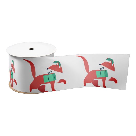 Holiday Fox Satijnen Lint (Spoel)