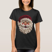 Holiday Fun - Faux Yarn Santa  T-shirt (Voorkant)