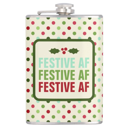 Holiday Fun Flask ©NHC Heupfles (Voorkant)
