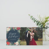 Holiday Garden-fotokaart Feestdagenkaart (Staand voorkant)