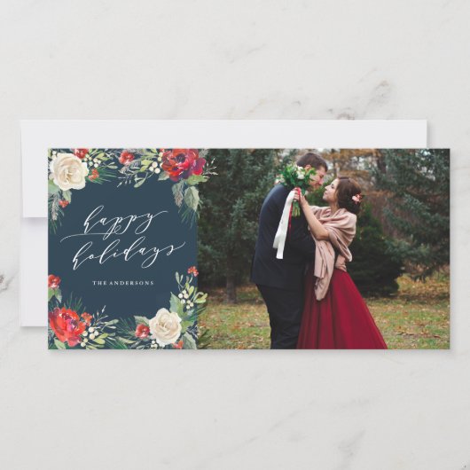 Holiday Garden-fotokaart Feestdagenkaart (Voorkant)