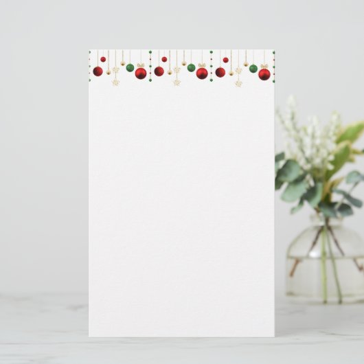 Holiday Garland Briefpapier (Staand voorkant)
