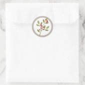 Holiday Garland Christmas Berry Envelope Seal Ronde Sticker (Tas)
