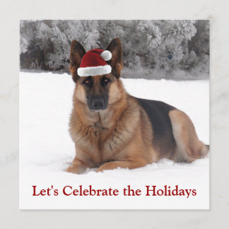 Holiday German Shepherd Kaart