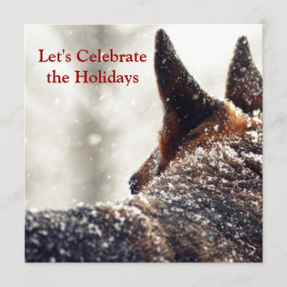 Holiday German Shepherd Kaart
