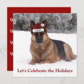Holiday German Shepherd Kaart (Voorkant / Achterkant)