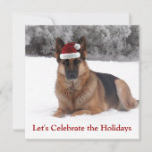 Holiday German Shepherd Kaart (Voorkant)