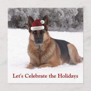 Holiday German Shepherd Kaart
